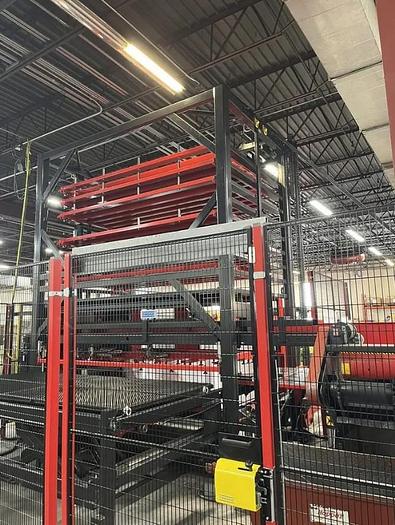 Amada #ASIII-MP300, automatic sheet tower loader, 49 suction cups, 2 magnets, 16-98 FPM, FMS Control, 2011 - Image 4