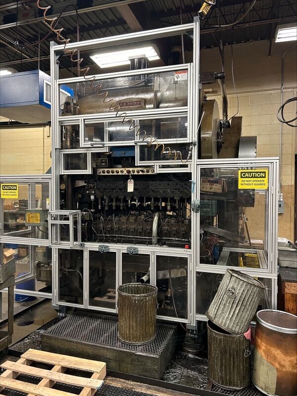 U.S. Baird #5L51, transfer press, 7" stroke, 13 op die, Minster clutch brake - Image 2