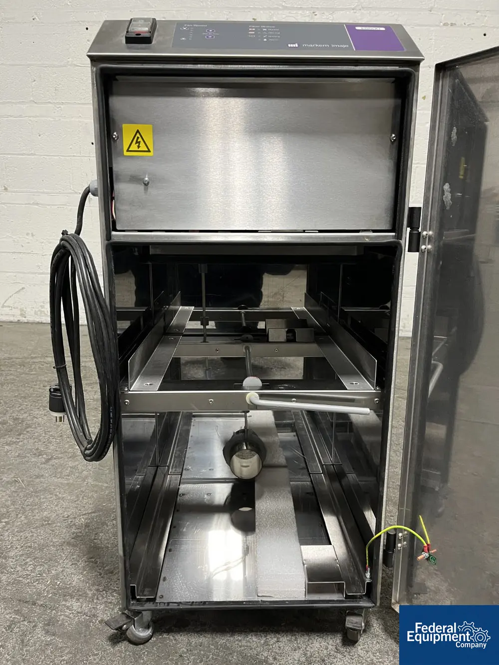 Markem #ES500, Fume Extractor, stainless steel construction, portable, 115 volts, serial# 12/11/ES500-135 - Image 6