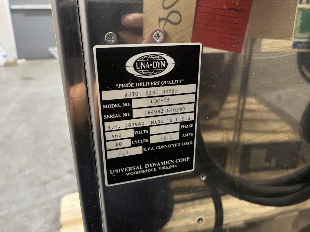 Una-Dyn #UDC-55/UDC-30, Mini Desiccant Dryers, Lot of 2, 55/30 cfm, 460 V - Image 3