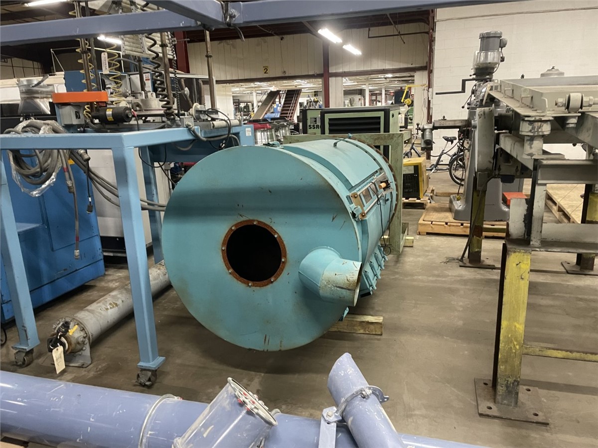 Insulated Drying Hopper, 1000 lb. capacity, 36" diameter, 12" Top Receiver, 6" Bottom Discharge - Image 2