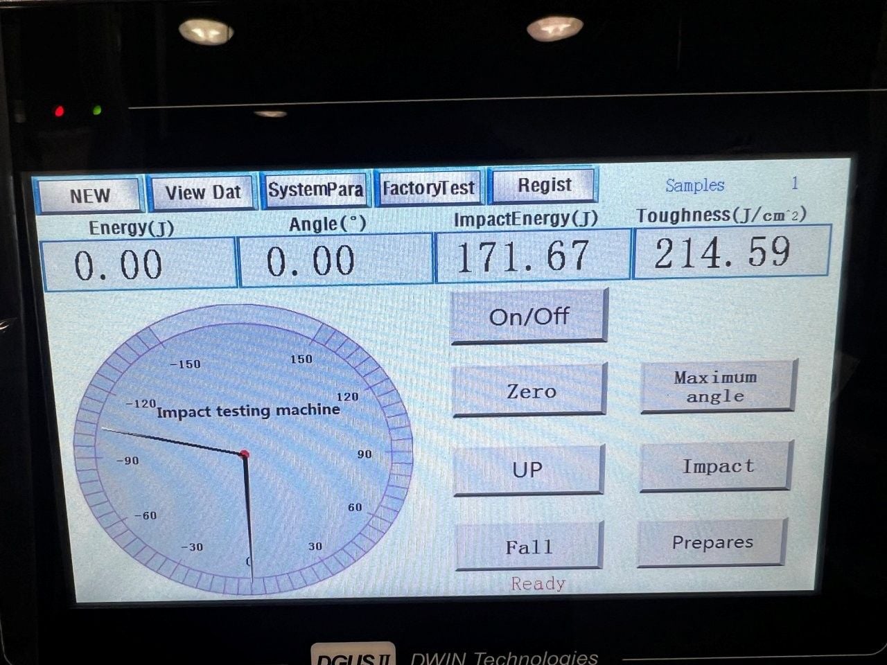 332 lbf. Frank Bacon Machinery 450 Joules FB-450C Digital Display Charpy Impact Testing Machine, Touch Screen - Image 3