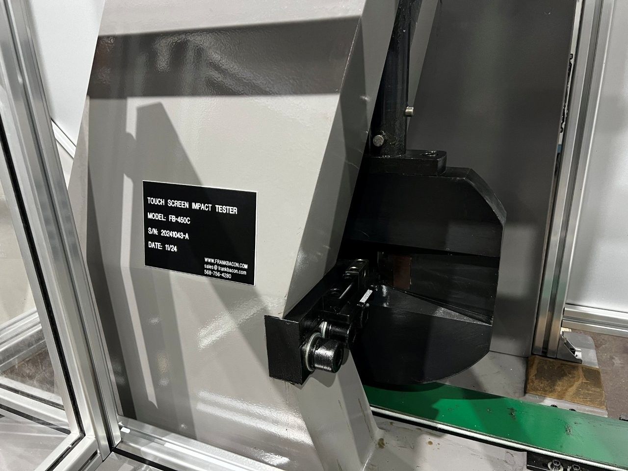 332 lbf. Frank Bacon Machinery 450 Joules FB-450C Digital Display Charpy Impact Testing Machine, Touch Screen - Image 4