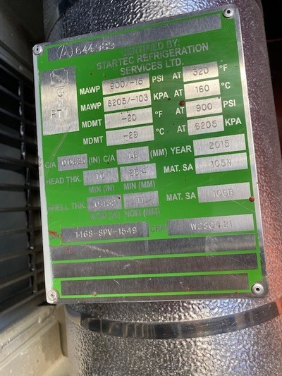 125 HP Ariel #JGQ/2, reciprocating compressor, 125 HP @ 1785 RPM Baldor A44-4168-1796, 1 stage, 2015 - Image 8