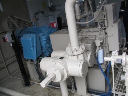 125 HP CIP #PXT-2, electric reciprocating compressor, 2-stages, 2007 - Image 1
