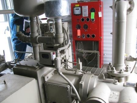 125 HP CIP #PXT-2, electric reciprocating compressor, 2-stages, 2007 - Image 2