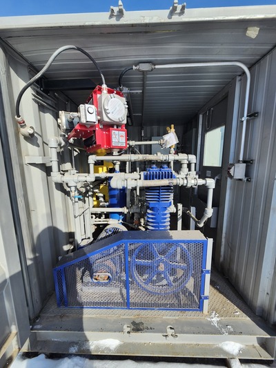 30 HP Blackmer #HDS612C, reciprocating compressor, NEMA Optim Texp, 2004 - Image 10