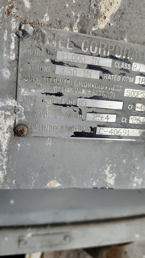 1 HP Ariel #JGJ/2, reciprocating compressor, 2-stages, no driver, 1995 - Image 9