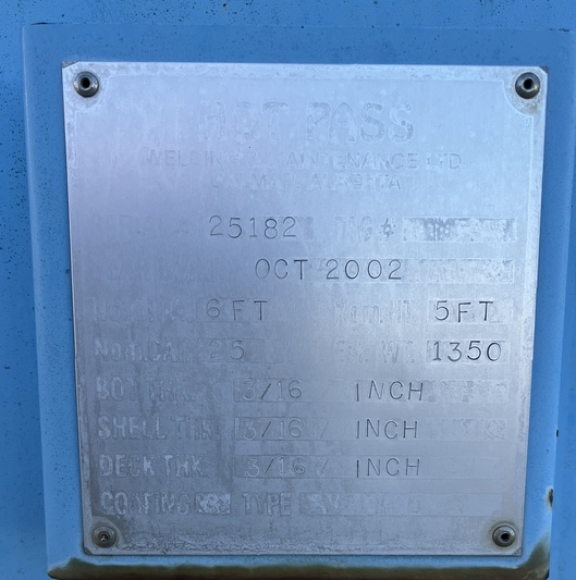 25 bbl Pop Tank, 2002 - Image 2
