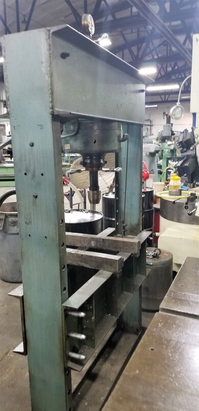 75 Ton, Dake #75H, H-frame arbor press, 44" btwn uprights, 7" screw travel, 4-1/2" ram travel - Image 2