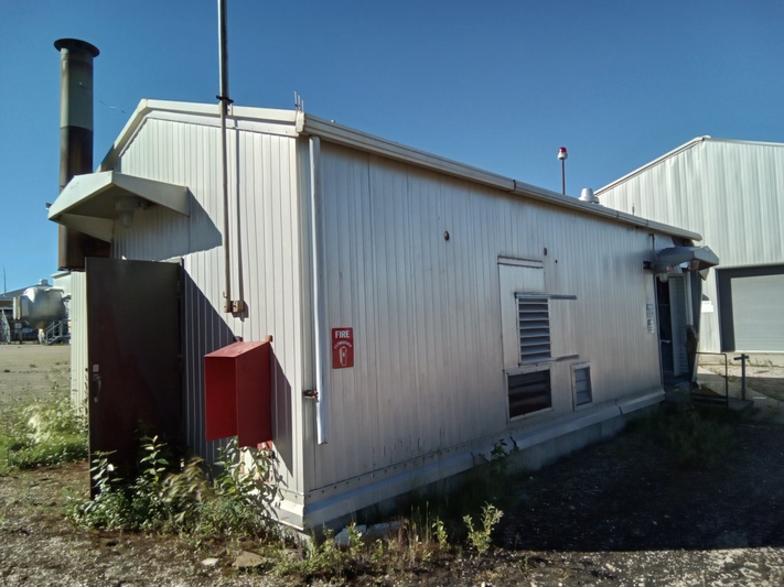 Mattei #C-64-M, rotary vane air compressor & package, 150 psig, PASC C, enclosure, skid, 1979 AS-IS - Image 1