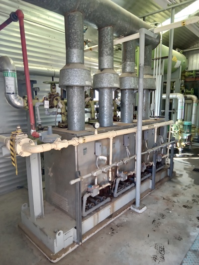 Mattei #C-64-M, rotary vane air compressor & package, 150 psig, PASC C, enclosure, skid, 1979 AS-IS - Image 6