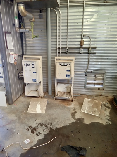 Mattei #C-64-M, rotary vane air compressor & package, 150 psig, PASC C, enclosure, skid, 1979 AS-IS - Image 8