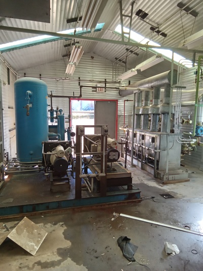 Mattei #C-64-M, rotary vane air compressor & package, 150 psig, PASC C, enclosure, skid, 1979 AS-IS - Image 9