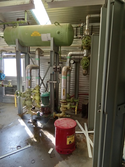 Mattei #C-64-M, rotary vane air compressor & package, 150 psig, PASC C, enclosure, skid, 1979 AS-IS - Image 10
