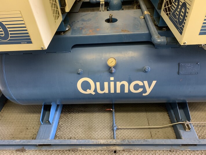 90 SCFM, 175 psig, Quincy #QMB20ACA32E, dual air compressor, Fr.254-T, PASC B, 3479 RPM, 20 HP, enclosure - Image 4