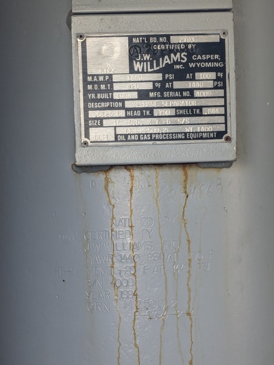 16" Sweet Vertical Separator, 1440 psi, 1994 - Image 4