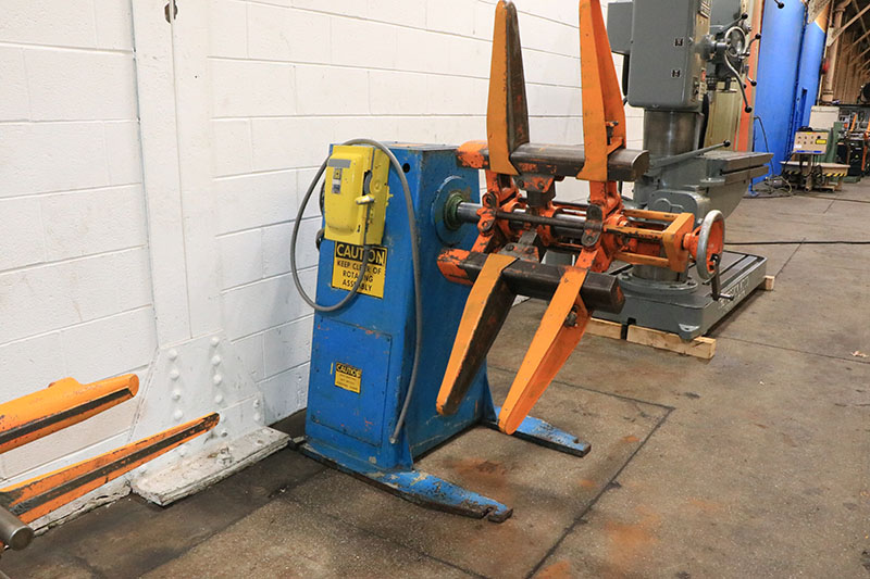 2500 lb. Cooper Weymouth Peterson #2500-18P, non-motorized uncoiler, 18" width, 48" outside dimensions - Image 5