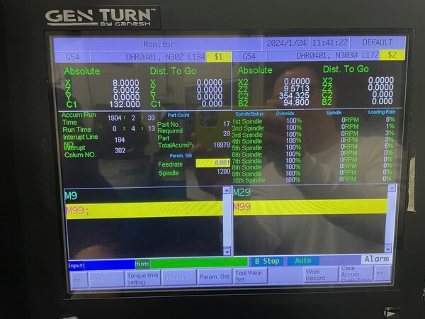 Expand Machinery Gen Turn #36CS, automatic screw machine, 7-Axis, twin spindle, 2021 - Image 2