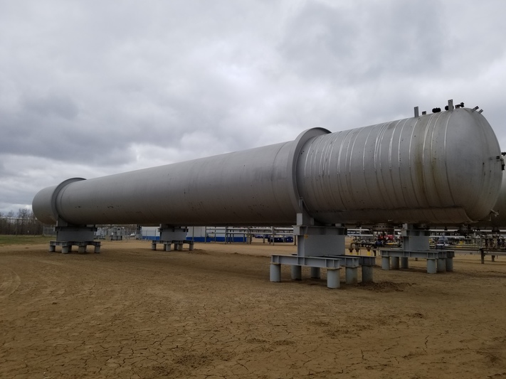 79780 Gallons, Dominion Bridge, 125 PSI Bullet, 132" x 114.417' horizontal vessel, 1974 - Image 2