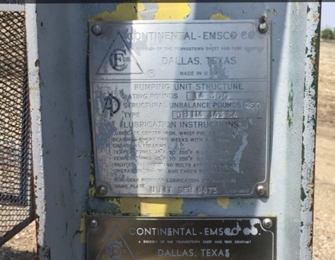 114 Emsco #114-143-64, pump jack - Image 3