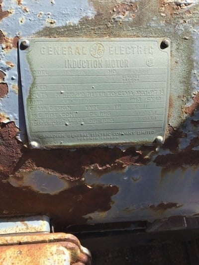 114 Lufkin #114-133-54, pump jack, 20 HP @ 1180 RPM GE - Image 3