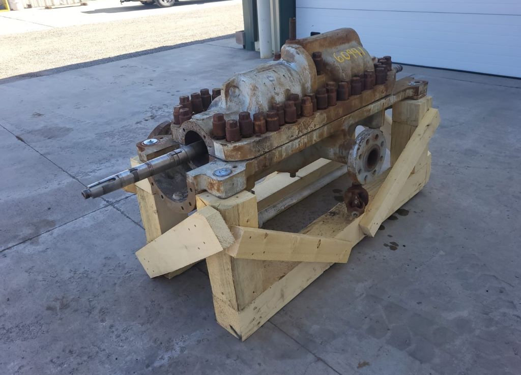 370 GPM @ 2848' TDH, Ingersoll-Rand #3x10DA-8, horizontal multi-stage centrufgal pump, complete - Image 3