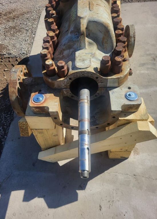 370 GPM @ 2848' TDH, Ingersoll-Rand #3x10DA-8, horizontal multi-stage centrufgal pump, complete - Image 6