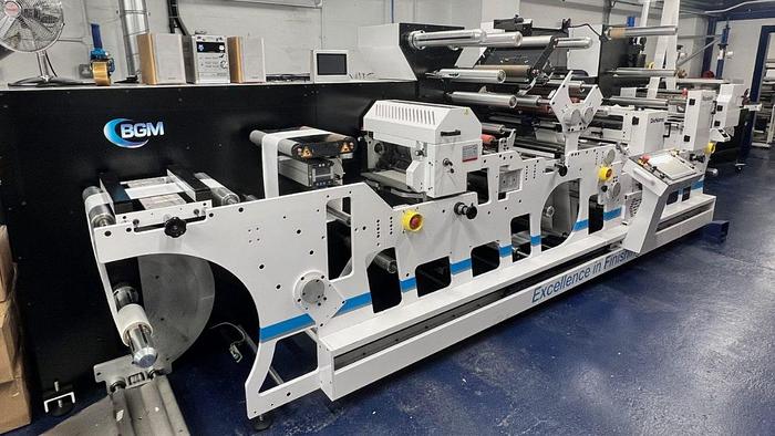 BGM #Elite-Digiflex-330, 13" web width, splice table, Servo driven Fleo print station w/re-registration, 2021 - Image 1