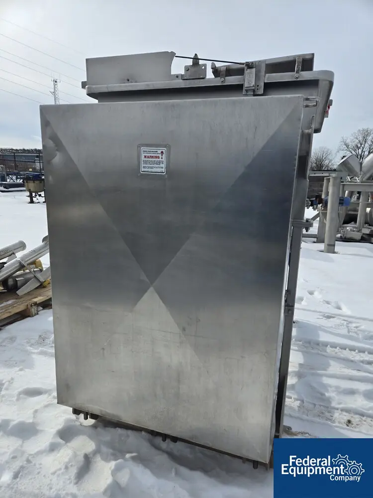 Weiler #M305A, Unload screw discharge mixer, Stainless Steel twin overlapping paddles, central outfeed screw - Image 5