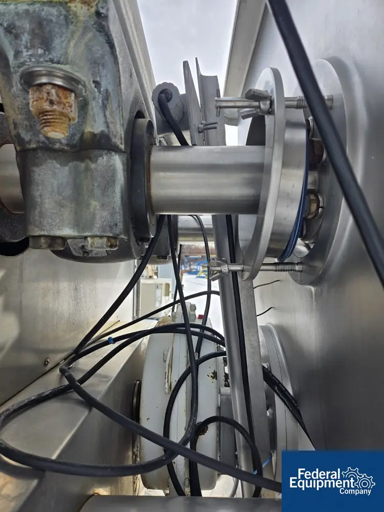 Weiler #M305A, Unload screw discharge mixer, Stainless Steel twin overlapping paddles, central outfeed screw - Image 7