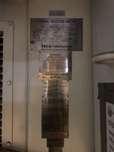 1750 HP 1785 RPM Teco Westinghouse, Frame 500A (2 available) - Image 3