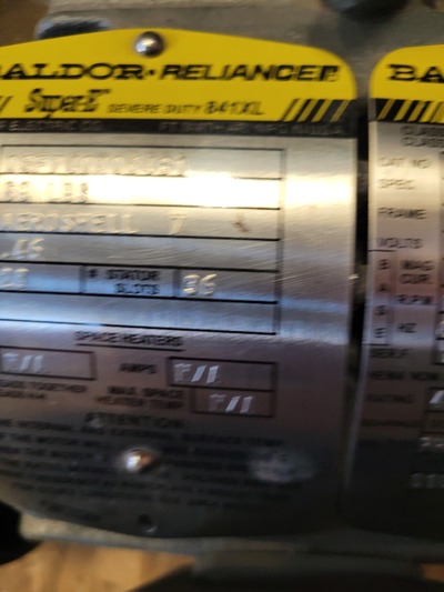 1 HP 2700 RPM Baldor #05F740X06461, Frame 143TC, TEFC, 2012 - Image 5