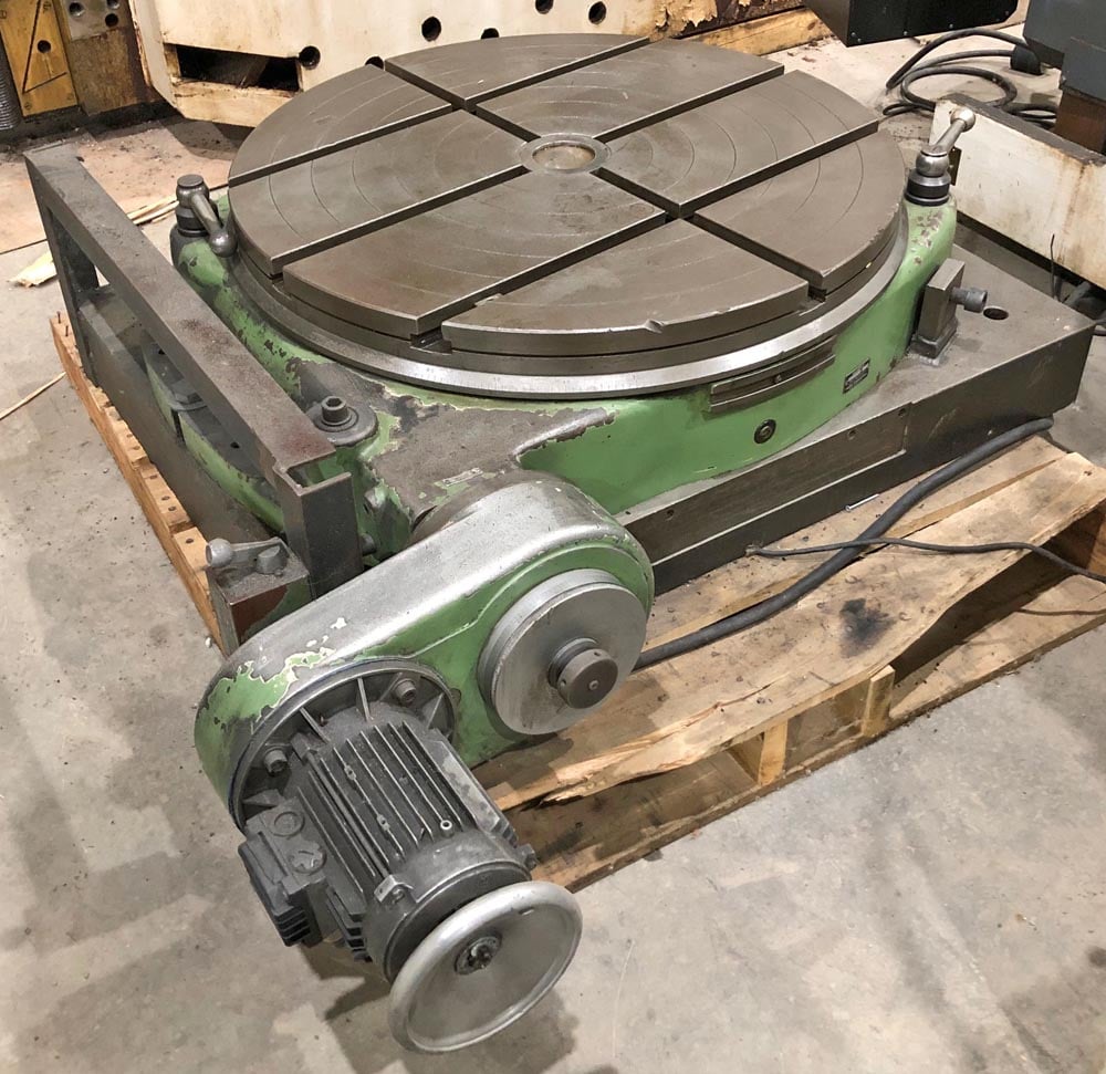 31.5" Walter #RTL-800MG, plain motorized rotary table, T-slotted - Image 1