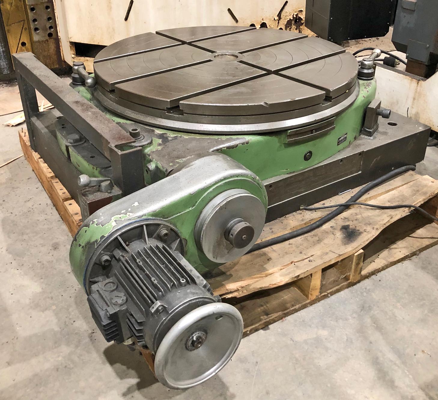 31.5" Walter #RTL-800MG, plain motorized rotary table, T-slotted - Image 3