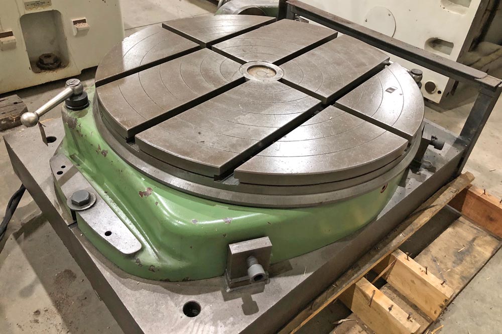 31.5" Walter #RTL-800MG, plain motorized rotary table, T-slotted - Image 4