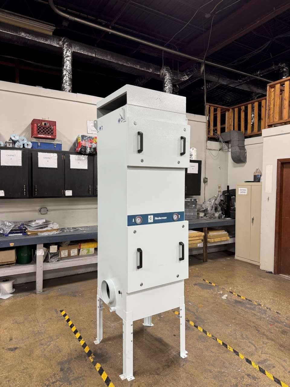 Nederman #OMF-1000, 2 stage Oil Mist Collector, 2 x 7.9" inlets, 589 cfm, 104°F internal fan, 1.5 HP, 460 - Image 1