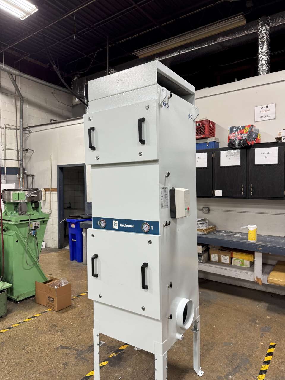 Nederman #OMF-1000, 2 stage Oil Mist Collector, 2 x 7.9" inlets, 589 cfm, 104°F internal fan, 1.5 HP, 460 - Image 2