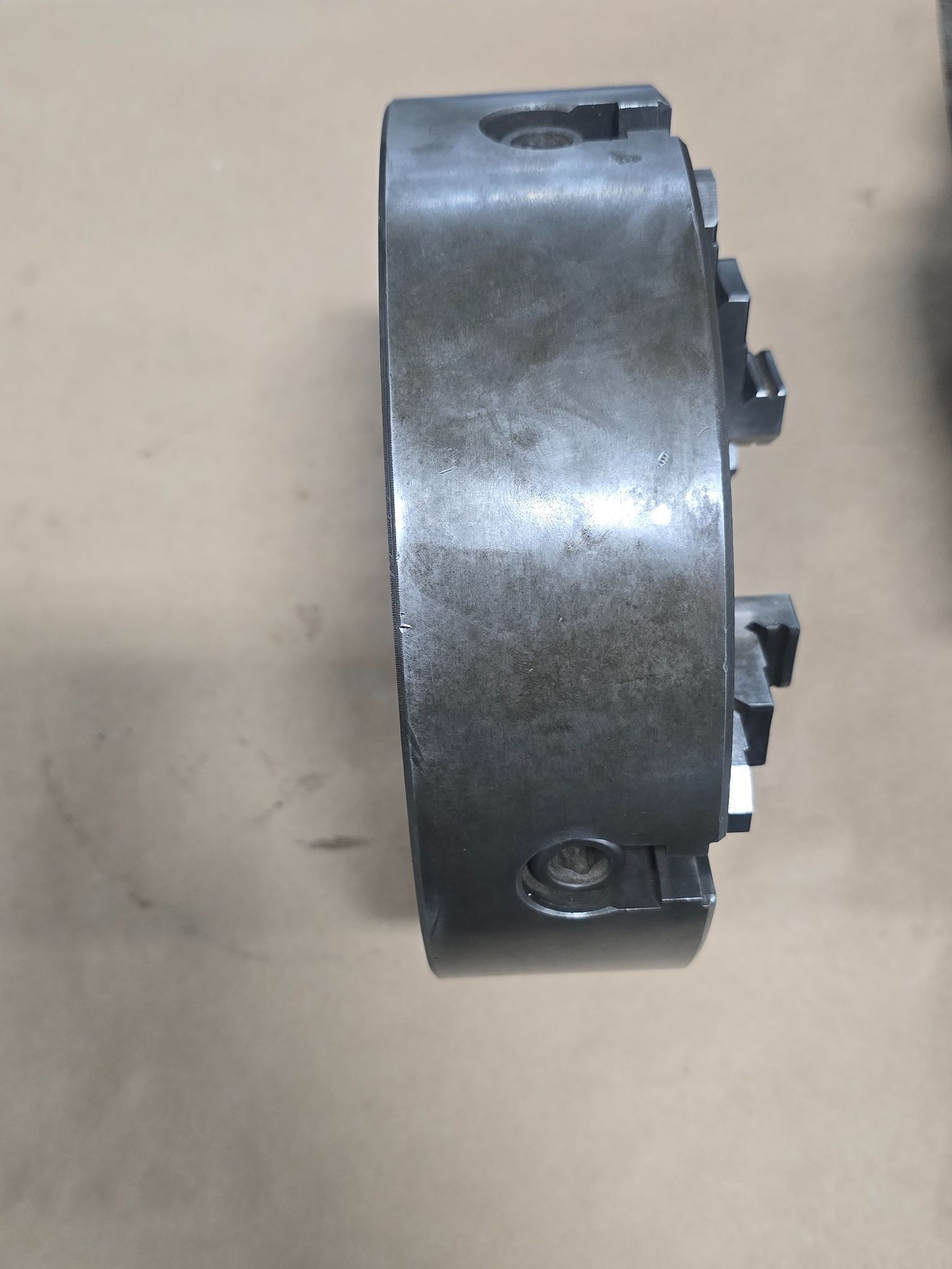 8" Buck, 4-Jaw Lathe Chuck w/ plain back - Image 4