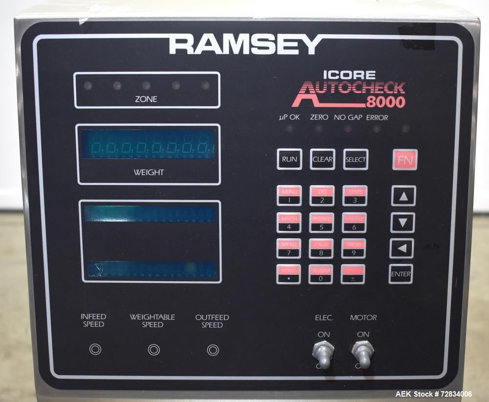 Ramsey Autocheck #AC8000 Checkweigher, 20 to 200 feet per minute, depending on product and application, 7" - Image 9