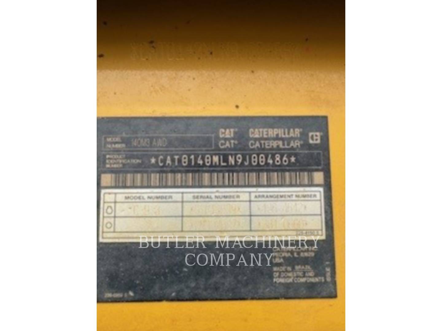 Caterpillar 140M3AWD, Motor Grader, 9062 hours, S/N: N9J00486, 2017 - Image 6