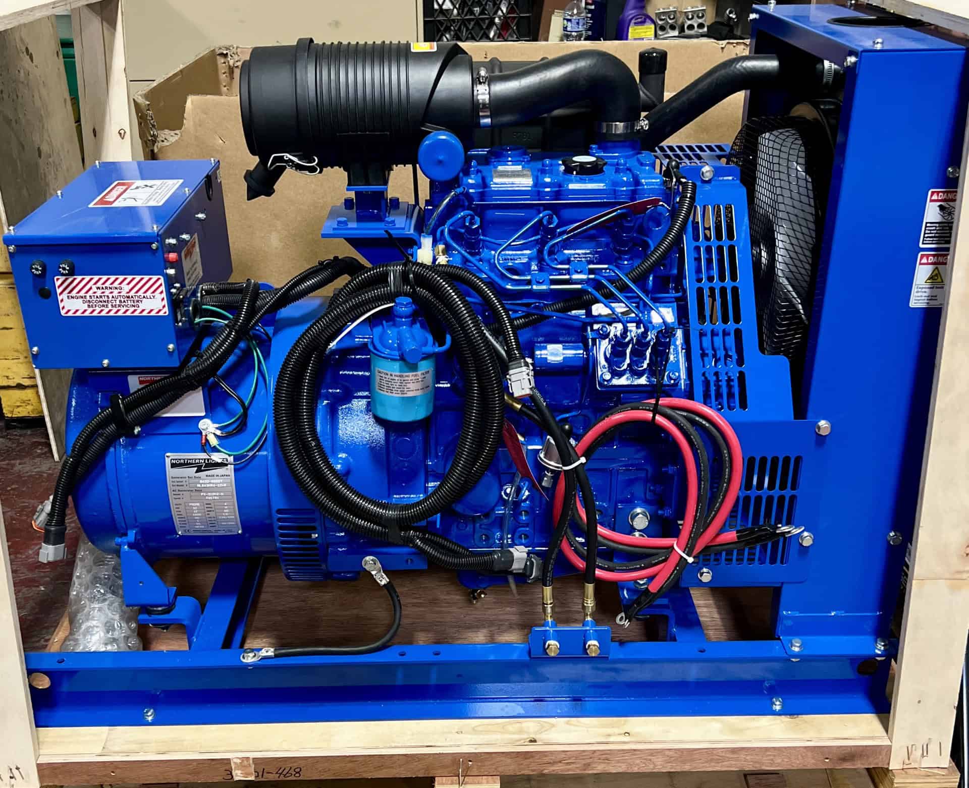 12 KW Northern Lights #NL843NW4-12KW, diesel generator set, 120/240 Volts, 1 phase - Image 1