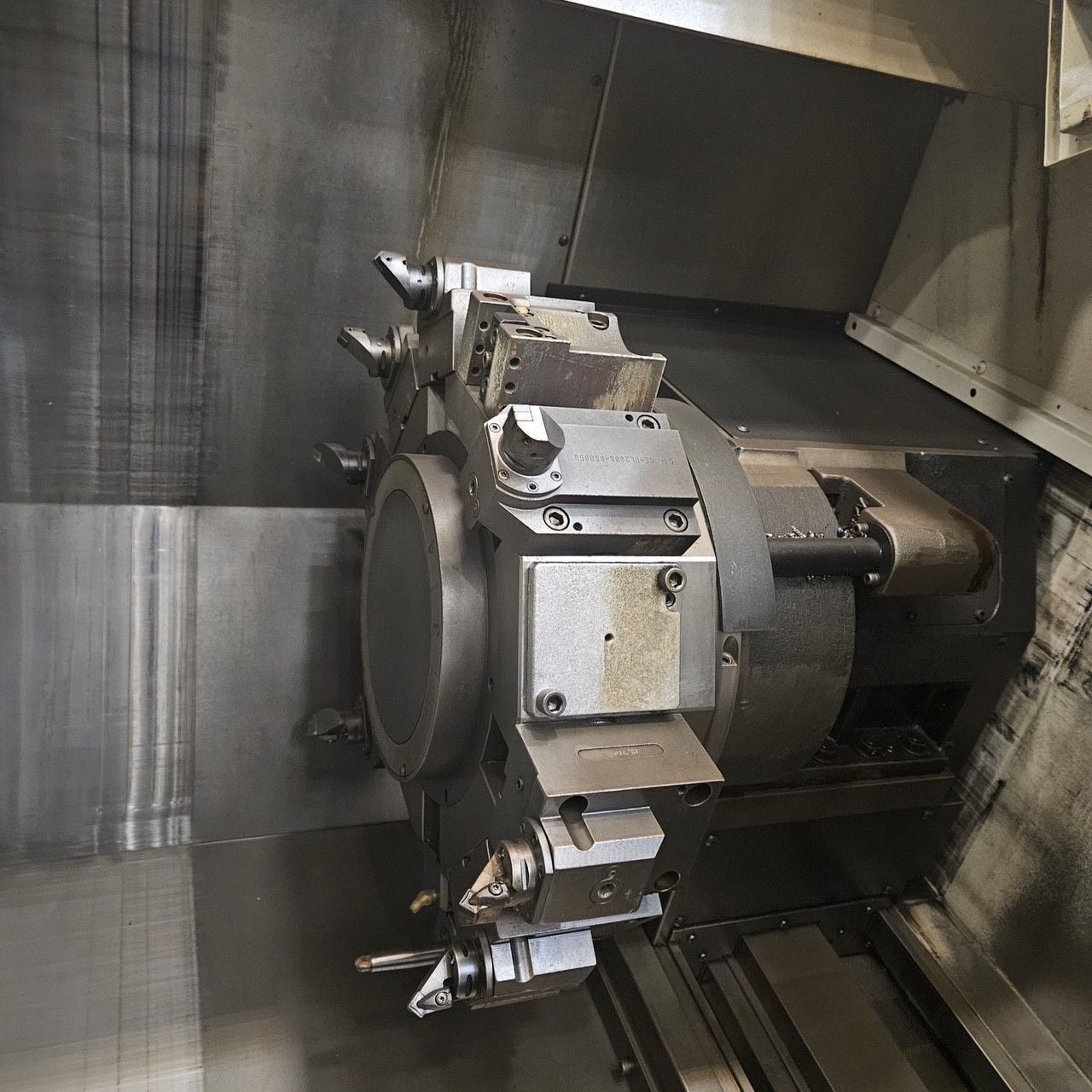 Mori Seiki #NL-2500MC/700, CNC lathe, 36" swing, 3" bar, 14" dia., 27.5" lgth, 25 HP, 4000 RPM, 5-Axis, chip - Image 6