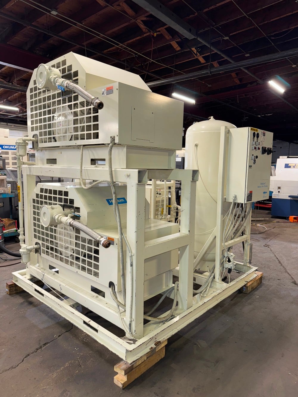 80 cfm, 200 psi, Medplus #6916-9040-204A Redundant/Lag reciprocating oilless air compressor - Image 1