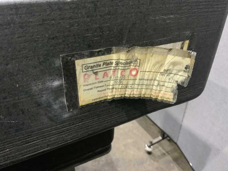 30" x 60" x 10" Blacxk Granite inspectin plate, - Image 7