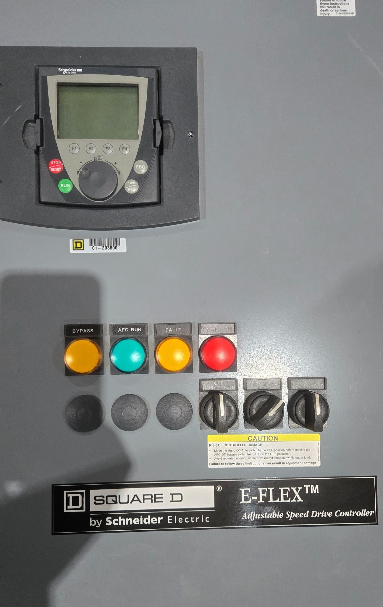 2 HP Square D, E-Flex-EFDDG4VT, Variable Speed Drive, Class 8839, 3 Phase, 2.9 Amps, 460 Volts - Image 3