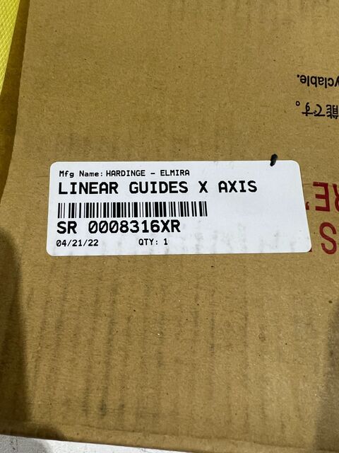 Hardinge #SR-0008316XR, Linear Guide X Axis, New - Image 2