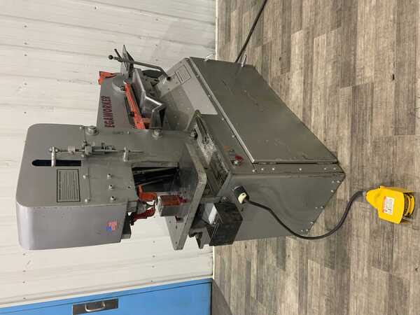 5" x 5" x 3/8" Mega, Piranha #MW35, hydraulic ironworker, 35 ton, electric foot pedal, 5 HP - Image 1