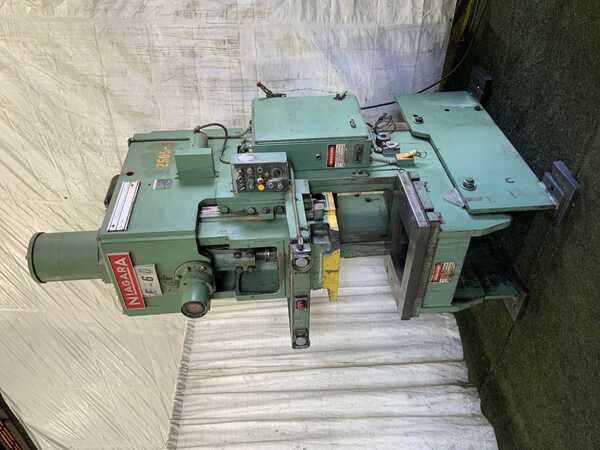 60 Ton, Niagara #E-60, OBI press, 6" stroke, 15-1/2" Shut Height, dual palm buttons, 60 SPM, 5 HP - Image 1