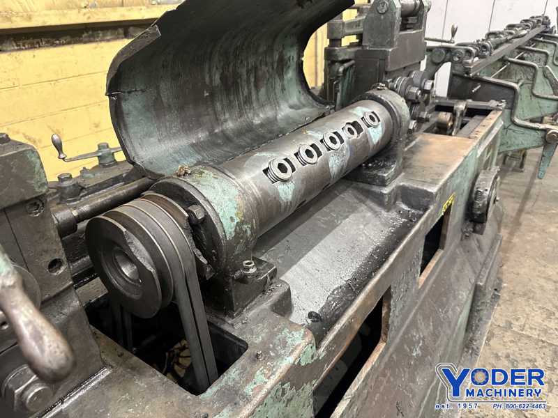 5/32" -3/8" Lewis #8F, travel cut wire straightener, 5 pairs of rolls, 11' table length, 25 HP - Image 3
